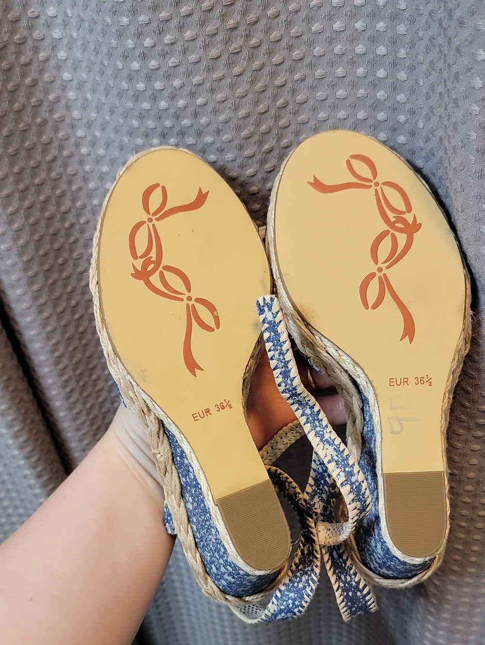 Vintage Poetic License (by Irregular Choice) Wedge Peep Toe Heels Size 36.5